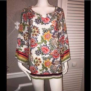 WOMENS SIZE 3X SUZANNE BETRO BOHO BLOUSE